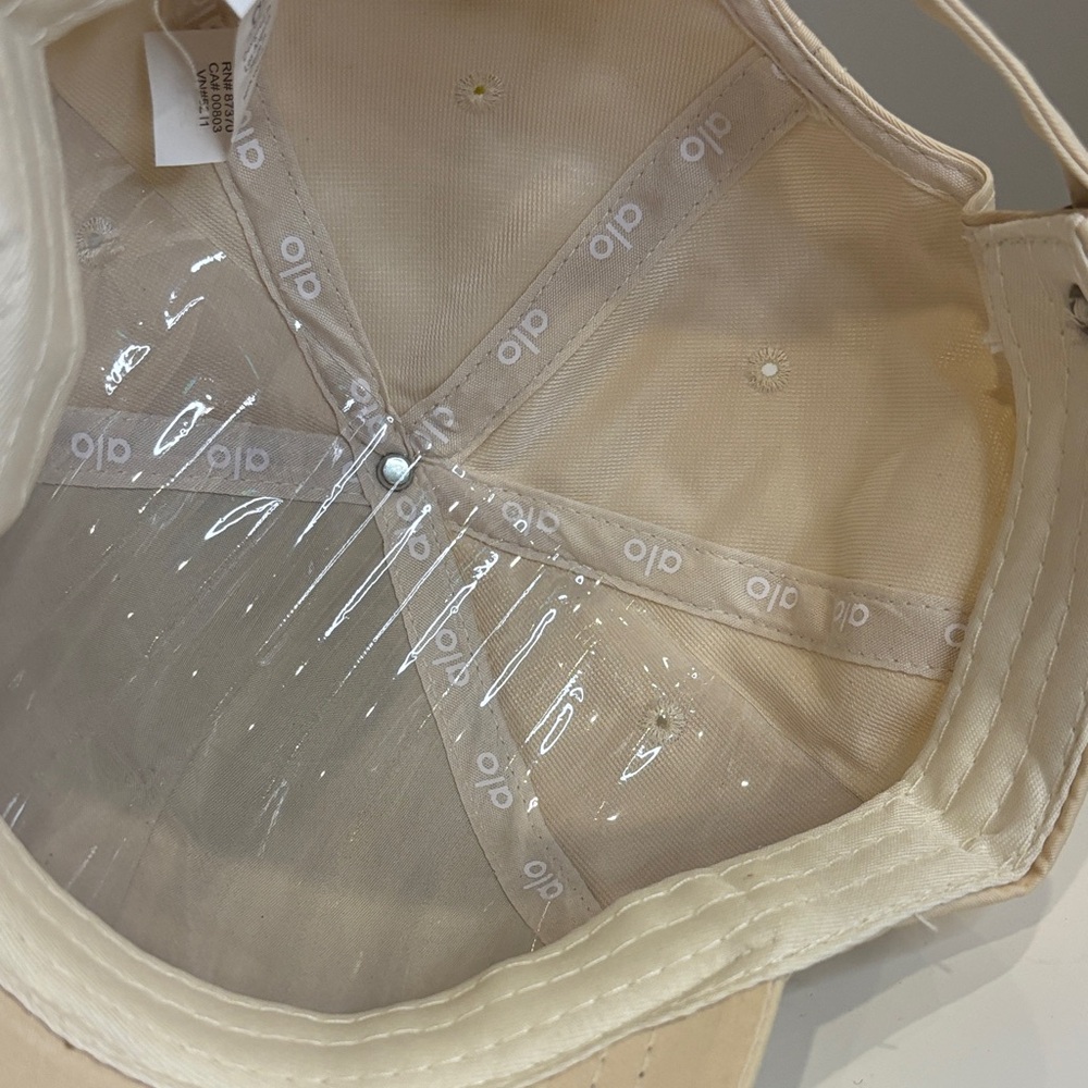 *ALO off duty Style Hat – Cream Embroidered Logo NWT 0326 - Picture 6 of 9